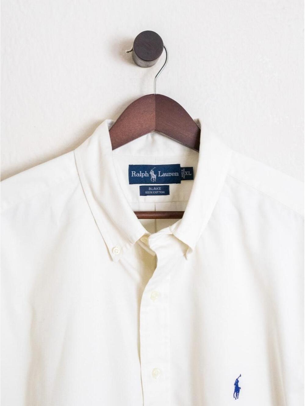 Ralph Lauren Blake White Oxford Button Down Shirt